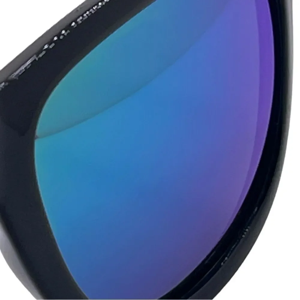 Youth WeeFarers Polarized Sunglasses Glossy Black Frames Mirrored Lens